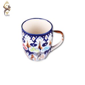 blue pottery mug, ceramic mug, multani pottery
