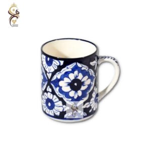blue pottery, mug, ceramics, monarch heritage